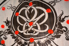 Load image into Gallery viewer, Hermes Beaded Silk Mousseline Scarf Ex Libris Au Pois Couture