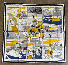 Load image into Gallery viewer, Hermes Silk Twill Double Sided Scarf WOW by Ugo Bienvenu