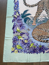 Load image into Gallery viewer, Hermes Cashmere and Silk GM Shawl “Jungle Love” by Robert Dallet 140.