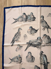 Load image into Gallery viewer, Hermes Silk Twill Scarf « Tourterelles » by Xavier de Poret.