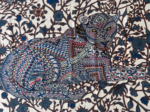 Hermes Cashmere and Silk GM Shawl “Le Jaguar et Le Colibri” by Lugo Montserrat 140