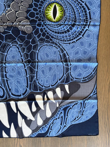 Hermes Cashmere and Silk GM Shawl “Awooooo” by Alice Shirley.