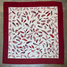 Load image into Gallery viewer, Hermes Cashmere/Silk GM Shawl “Plumes” by Henri de Linares 140