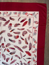 Load image into Gallery viewer, Hermes Cashmere/Silk GM Shawl “Plumes” by Henri de Linares 140