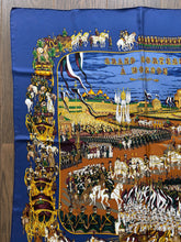 Load image into Gallery viewer, Hermes Silk Twill Scarf “Grande Cortege au Moscou” by Michel Duchene.