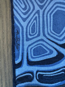 Hermes Cashmere and Silk GM Shawl “Awooooo” by Alice Shirley.