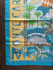 Hermès Silk Scarf « Monte Carlo » By Joachim Metz for Societe des Bain de Mer