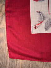 Load image into Gallery viewer, Hermes Cashmere/Silk GM Shawl “Plumes” by Henri de Linares 140