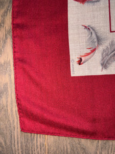Hermes Cashmere/Silk GM Shawl “Plumes” by Henri de Linares 140
