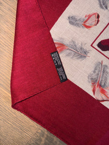 Hermes Cashmere/Silk GM Shawl “Plumes” by Henri de Linares 140