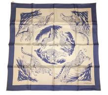 Load image into Gallery viewer, Hermes Silk Jaquard Scarf “Guepards” by Robert Dallet.