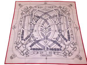 Hermes Cashmere/Silk Shawl “Cavalcadour” 140