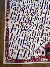 Load image into Gallery viewer, Hermes Cashmere and Silk GM Shawl “Lettres d’Erevan” by Karen Petrossian 140.