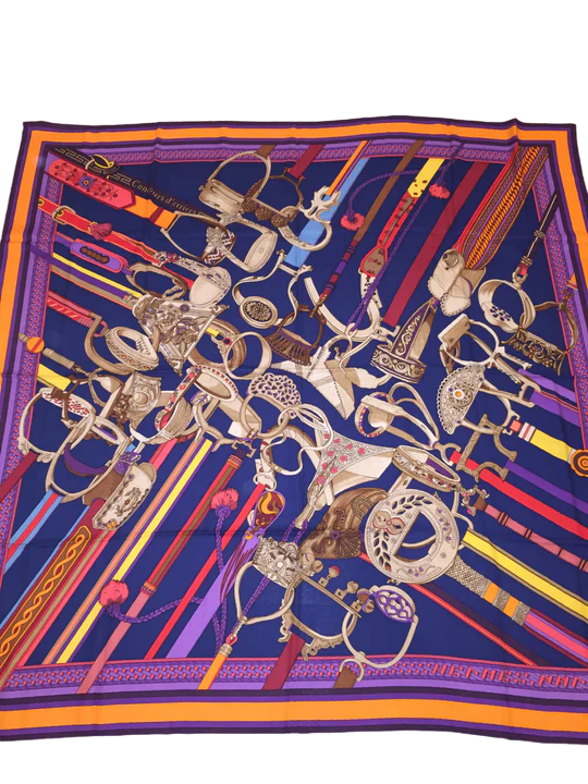 エルメスカシミアシルク140concours de etriers エルメスカシミアシルク140concours de etriers