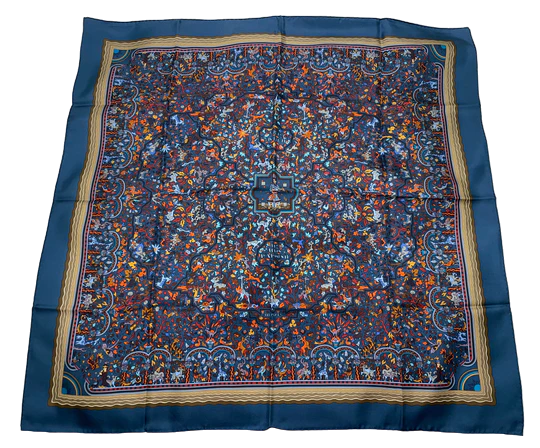 HERMES SILK Scarf “Les Jardins D'Armenie” by Karen Petrossian