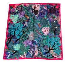 Load image into Gallery viewer, Hermes Silk Twill Scarf “Dans Un Jardin Anglais” by Alice Shirley.