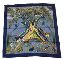 Load image into Gallery viewer, Hermes Cashmere and Silk Scarf « Kuggor tree » by Sefedin Kwumi.