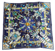 Load image into Gallery viewer, Hermes Washed Silk Scarf “Kachinas” by Kermit Oliver.