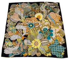 Load image into Gallery viewer, Hermes Silk GM Shawl « Fleurs d&#39;Indiennes » designed by Aline Honore 140.