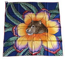 Load image into Gallery viewer, Hermes Silk Scarf “Baobab Cat” by Ardmore Artists