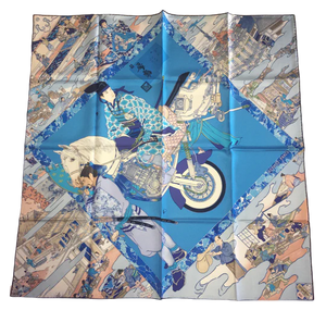 Hermes Scarf “Les Artisans d'Hermes” by Japanese artist Akira Hermes Scarf “Les Artisans d'Hermes” by Japanese artist Akira