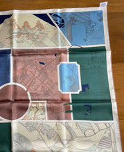 Load image into Gallery viewer, Hermes Silk twill double face scarf « Hermès Factory » by Baptiste Virot.