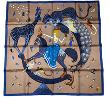 Load image into Gallery viewer, Hermes Scarf “Hermès Story” by Jonathan Burton.
