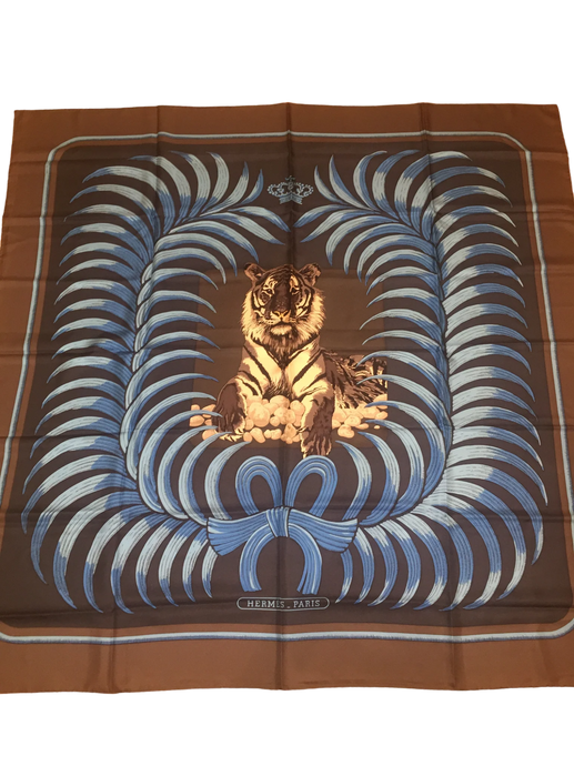 Hermes Silk Shawl “Tigre Royal” 140