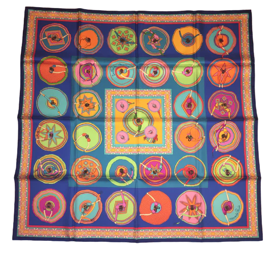 Hermes Silk Scarf “Belles Du Mexique” by Virginie Jamin