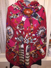 Load image into Gallery viewer, Hermes Cashmere/Silk Shawl “Kachinas” by Kermit Oliver 140