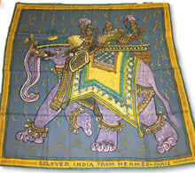 Load image into Gallery viewer, Hermes Cashmere/Silk Shawl “Beloved India” 140