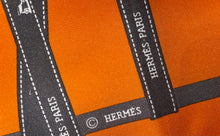 Load image into Gallery viewer, Hermes Silk Twill Scarf “Bolduc” (Ribbon) by Jean Louis Dumas.