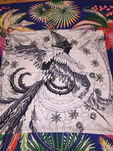 Load image into Gallery viewer, Hermes Cashmere/Silk Shawl “Mythiques Phoenix Coloriage” by Toutsy 140