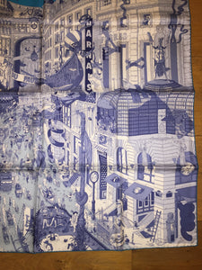 Hermes Silk Scarf “Le Grand Prix Du Faubourg” Ugo Gattoni