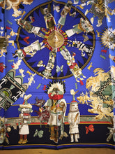 Load image into Gallery viewer, Hermes Silk Scarf Kachinas by Kermit Oliver
