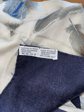 Load image into Gallery viewer, Hermes Cashmere/Silk GM Shawl “Plumes” by Henri de Linares 140.