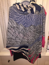 Load image into Gallery viewer, Hermes Cashmere/Silk Shawl “Zebra Pegasus” by Alice Shirley 140