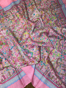 Cashmere/Silk HERMES shawl “Les Jardins D'Armenie” by Karen Petrossian.