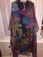 Load image into Gallery viewer, Hermes Silk Mousseline Shawl “Under the Waves” by Alice Shirley 140