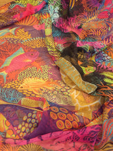 Load image into Gallery viewer, Hermes Silk Mousseline Shawl “Under the Waves” by Alice Shirley 140