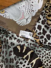 Load image into Gallery viewer, Hermès Silk Scarf « Lazy Leopardesses » by Arlette Ess.