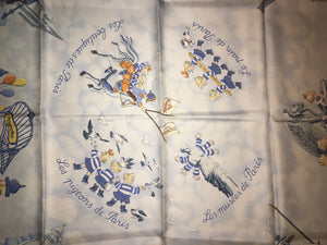 Hermès Silk Twill Scarf « Les Triples » by Nicole Lambert