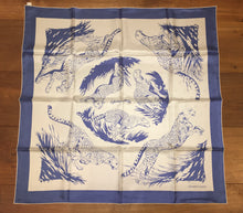 Load image into Gallery viewer, Hermes Silk Jaquard Scarf “Guepards” by Robert Dallet.