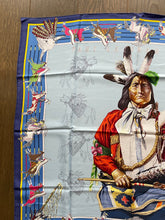 Load image into Gallery viewer, Hermes Washed Silk Scarf “La Pani Shar Pawnee” by Kermit Oliver.