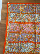 Load image into Gallery viewer, Hermes Cashmere and Silk GM Shawl “Au Pays des Oiseaux Fleurs” by Christine Henry 140.