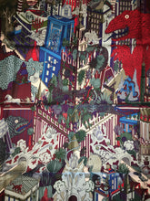 Load image into Gallery viewer, Hermes Silk Scarf « Animapolis » by Jan Bajtlik