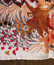 Load image into Gallery viewer, Hermes Silk Twill Scarf “Dans Un Jardin Anglais” by Alice Shirley.