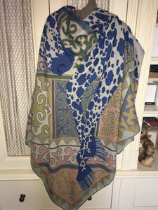 Hermes Cashmere/Silk Shawl “Appaloosa des Steppes” by Alice Shirley 140