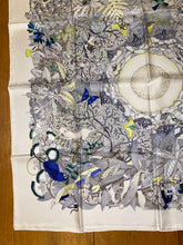 Load image into Gallery viewer, Hermes Silk Scarf «Au Coeur de la Vie» by Aline Honoré.
