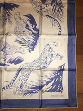 Load image into Gallery viewer, Hermes Silk Jaquard Scarf “Guepards” by Robert Dallet.
